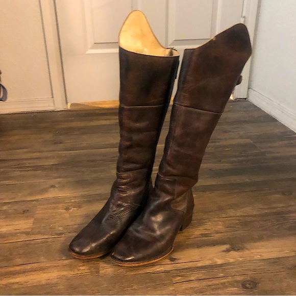 Free Bird by Steven Stable tall boot sz 8 dark brown boho leather riding… - Picture 3 of 16